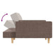 Canapea extensibilă cu 2 locuri, 2 perne, gri taupe, textil - WALTI WALTI