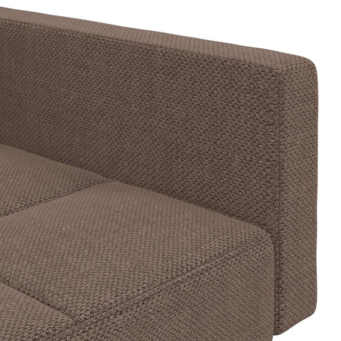 Canapea extensibilă cu 2 locuri, 2 perne, gri taupe, textil - WALTI WALTI