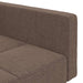 Canapea extensibilă cu 2 locuri, 2 perne, gri taupe, textil - WALTI WALTI