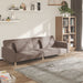 Canapea extensibilă cu 2 locuri, 2 perne, gri taupe, textil - WALTI WALTI