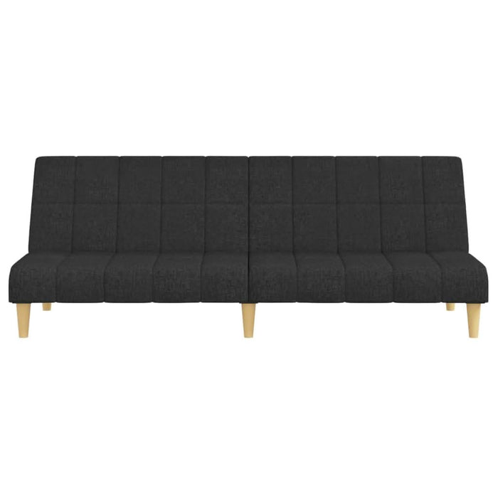 Canapea extensibilă cu 2 locuri, negru, material textil - WALTI WALTI