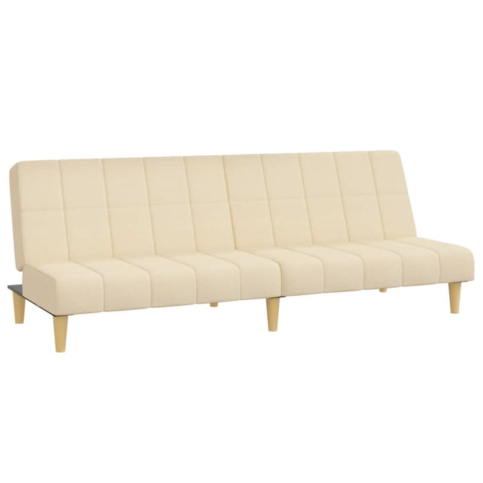 Canapea extensibilă cu 2 locuri, crem, material textil - WALTI WALTI