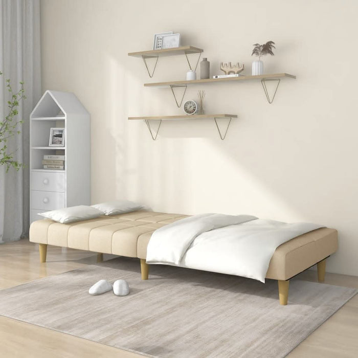 Canapea extensibilă cu 2 locuri, crem, material textil - WALTI WALTI