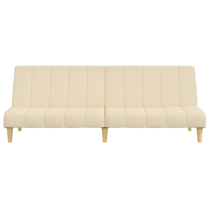 Canapea extensibilă cu 2 locuri, crem, material textil - WALTI WALTI