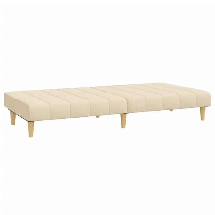Canapea extensibilă cu 2 locuri, crem, material textil - WALTI WALTI