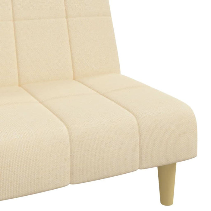Canapea extensibilă cu 2 locuri, crem, material textil - WALTI WALTI