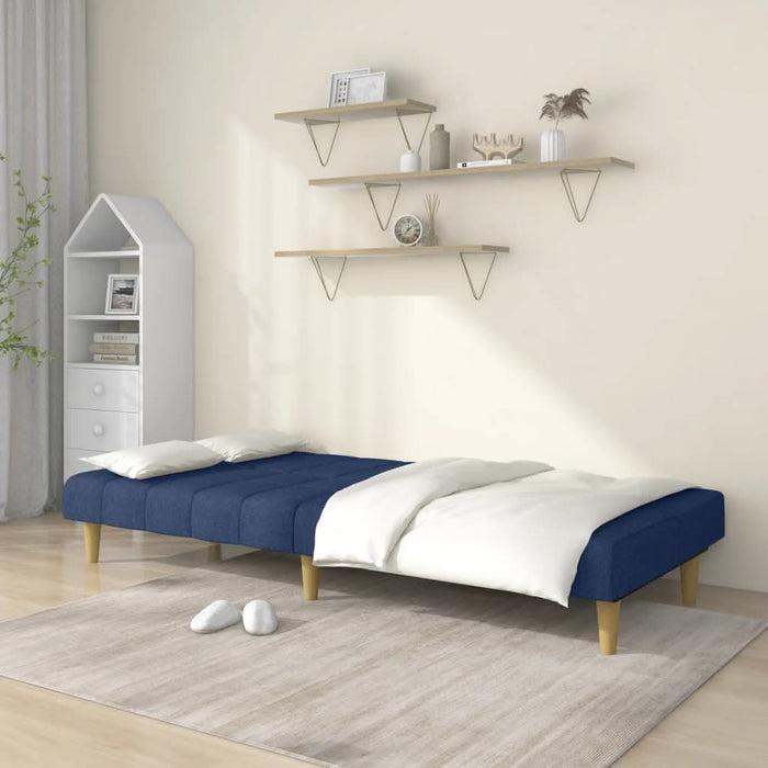Canapea extensibilă cu 2 locuri, albastru, material textil - WALTI WALTI