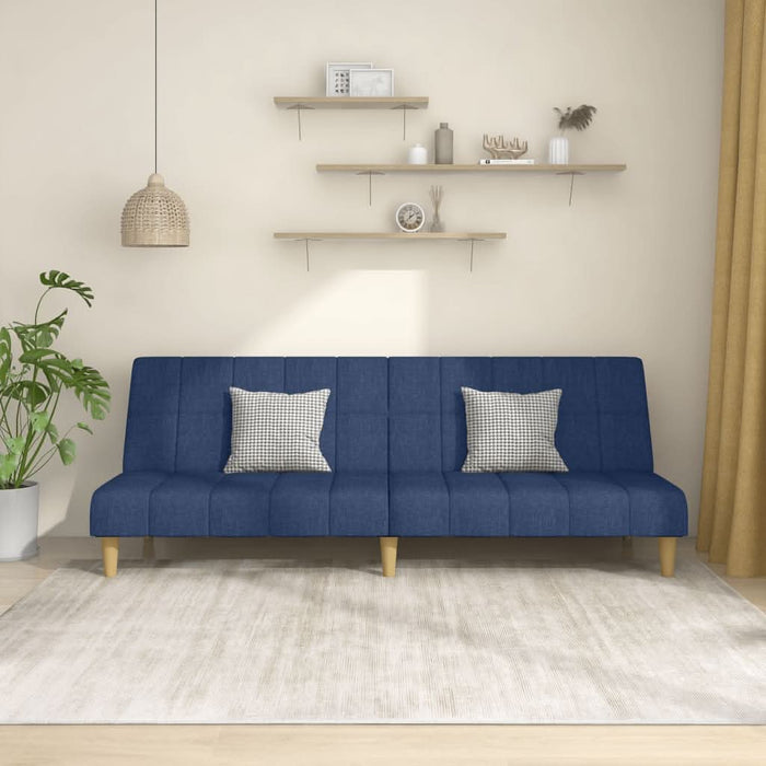 Canapea extensibilă cu 2 locuri, albastru, material textil - WALTI WALTI