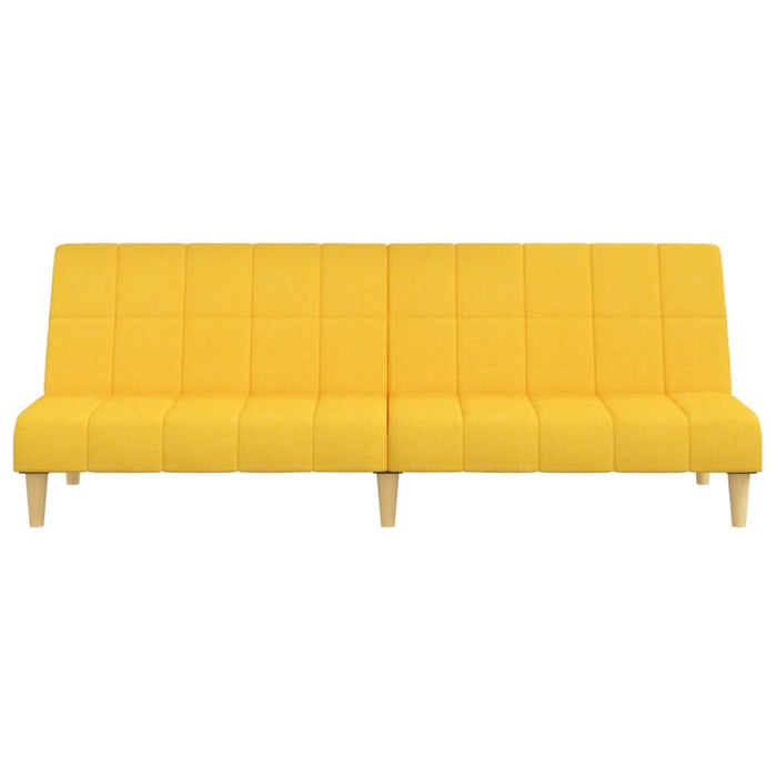 Canapea extensibilă cu 2 locuri, galben, material textil - WALTI WALTI