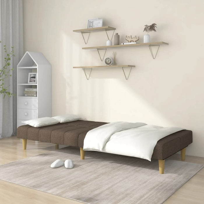 Canapea extensibilă cu 2 locuri, gri taupe, material textil - WALTI WALTI