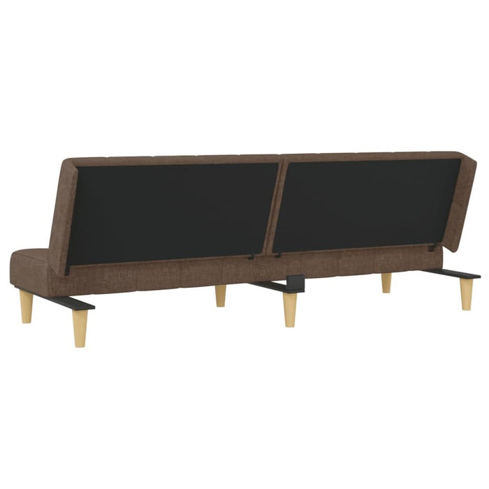 Canapea extensibilă cu 2 locuri, gri taupe, material textil - WALTI WALTI