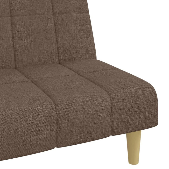 Canapea extensibilă cu 2 locuri, gri taupe, material textil - WALTI WALTI
