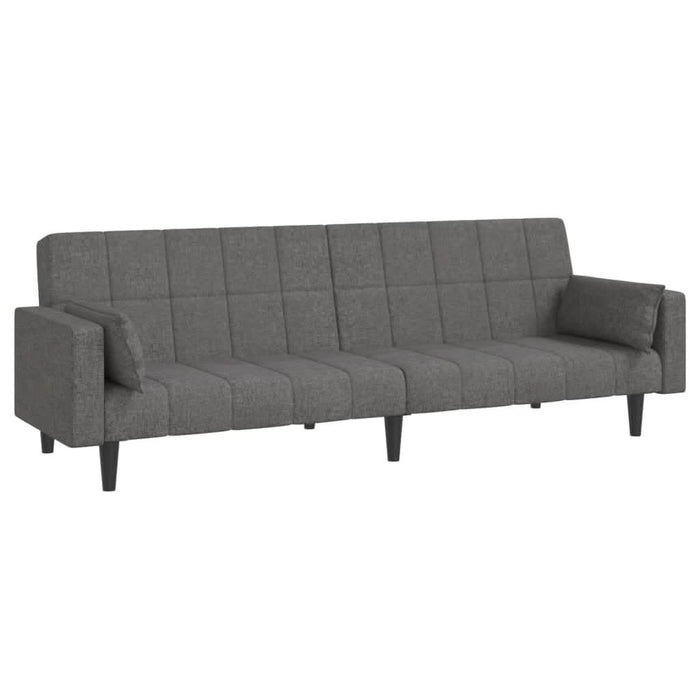 Canapea extensibilă cu 2 locuri, 2 perne, gri deschis, textil - WALTI WALTI