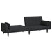 Canapea extensibilă cu 2 locuri, 2 perne, negru, textil - WALTI WALTI
