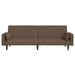 Canapea extensibilă cu 2 locuri, 2 perne, gri taupe, textil - WALTI WALTI