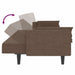 Canapea extensibilă cu 2 locuri, 2 perne, gri taupe, textil - WALTI WALTI
