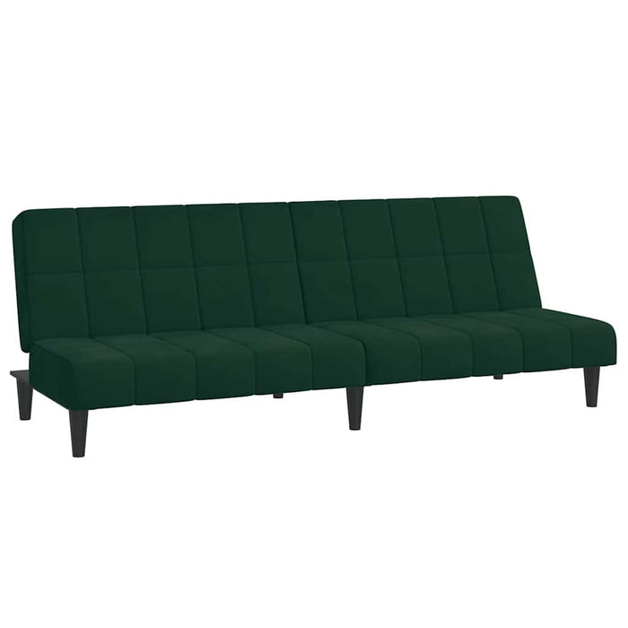 Canapea extensibilă cu 2 locuri, verde închis, catifea - WALTI WALTI