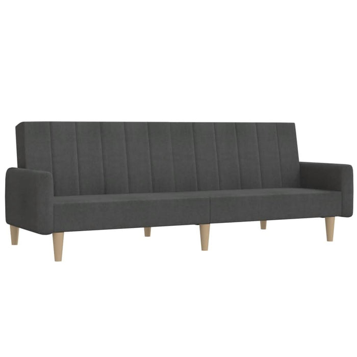 Canapea extensibilă cu 2 locuri, gri închis, textil - WALTI WALTI