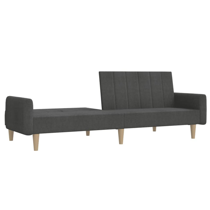 Canapea extensibilă cu 2 locuri, gri închis, textil - WALTI WALTI