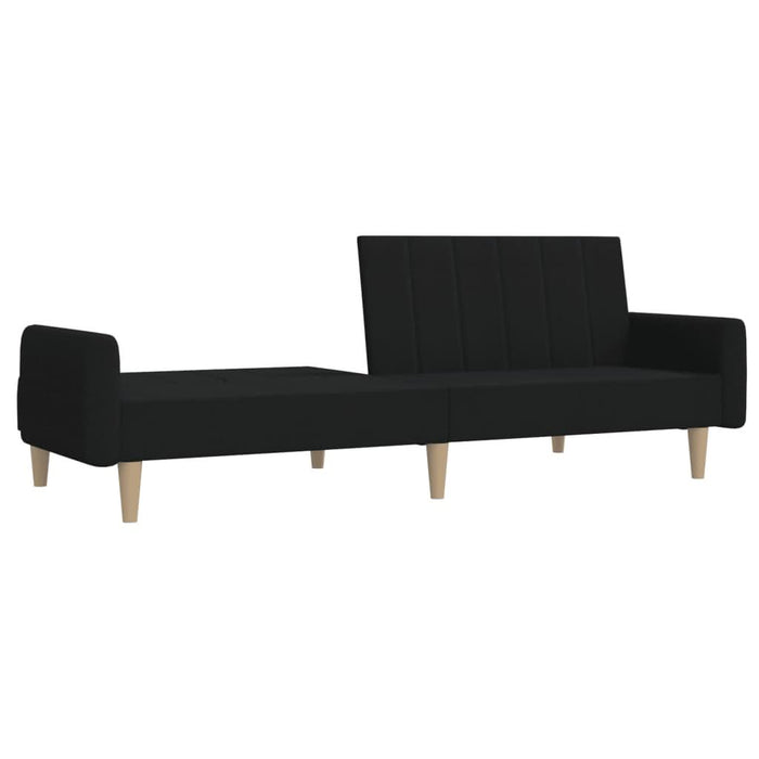 Canapea extensibilă cu 2 locuri, negru, material textil - WALTI WALTI