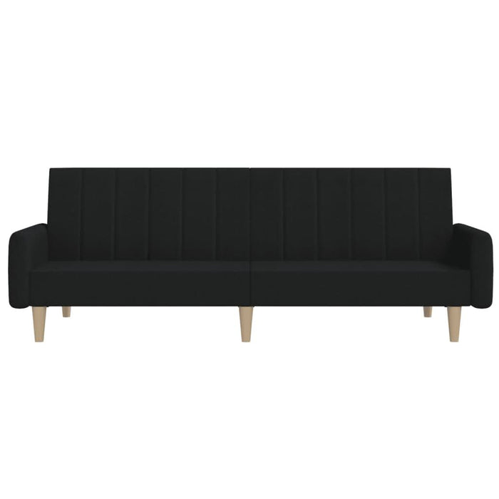 Canapea extensibilă cu 2 locuri, negru, material textil - WALTI WALTI