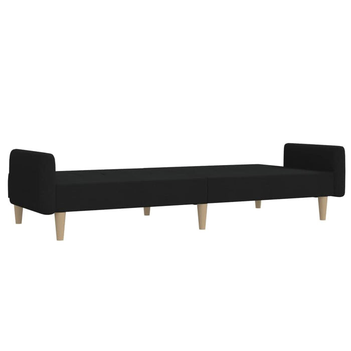 Canapea extensibilă cu 2 locuri, negru, material textil - WALTI WALTI