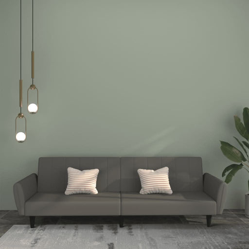 Canapea extensibilă cu 2 locuri, gri închis, catifea - WALTI WALTI