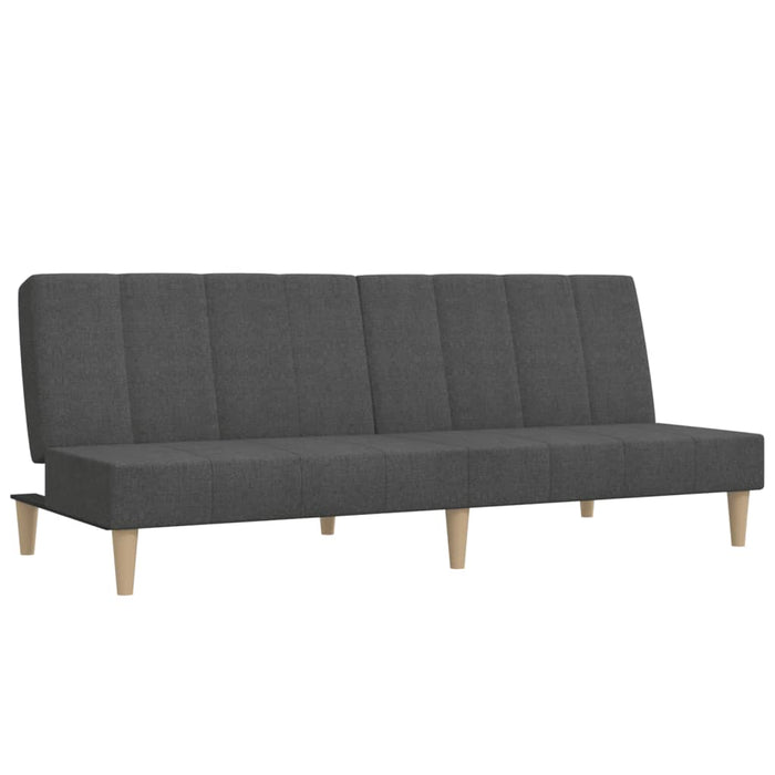 Canapea extensibilă cu 2 locuri, gri închis, textil - WALTI WALTI