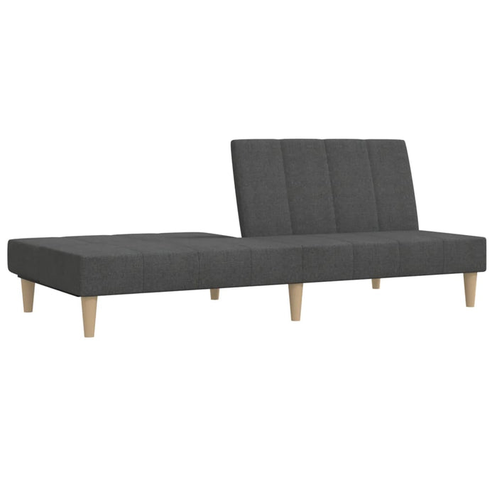 Canapea extensibilă cu 2 locuri, gri închis, textil - WALTI WALTI