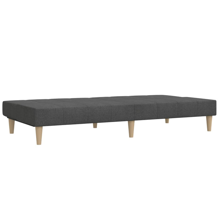 Canapea extensibilă cu 2 locuri, gri închis, textil - WALTI WALTI