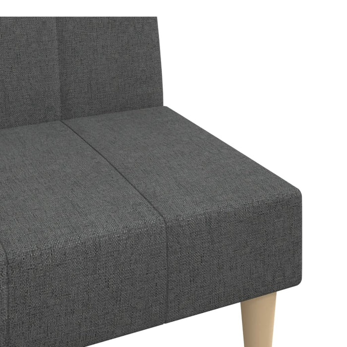 Canapea extensibilă cu 2 locuri, gri închis, textil - WALTI WALTI