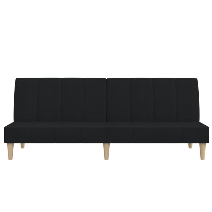 Canapea extensibilă cu 2 locuri, negru, material textil - WALTI WALTI