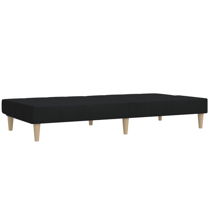 Canapea extensibilă cu 2 locuri, negru, material textil - WALTI WALTI