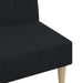 Canapea extensibilă cu 2 locuri, negru, material textil - WALTI WALTI