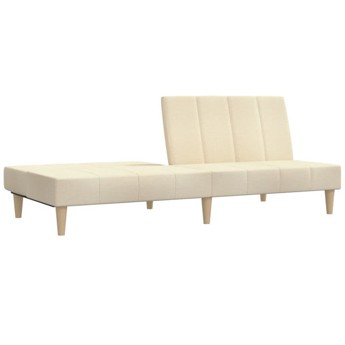 Canapea extensibilă cu 2 locuri, crem, material textil - WALTI WALTI
