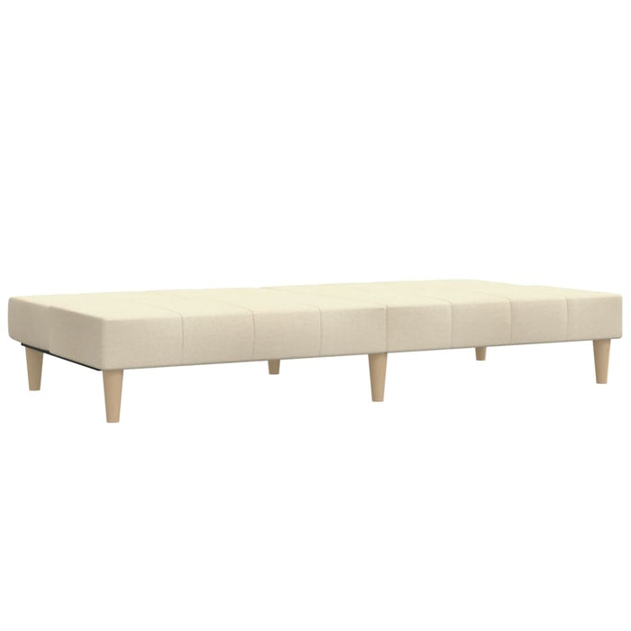 Canapea extensibilă cu 2 locuri, crem, material textil - WALTI WALTI