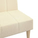 Canapea extensibilă cu 2 locuri, crem, material textil - WALTI WALTI