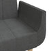 Canapea extensibilă cu 2 locuri, 2 perne, gri închis, textil - WALTI WALTI