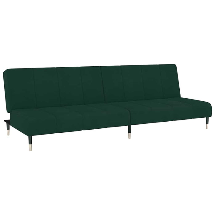 Canapea extensibilă cu 2 locuri, verde închis, catifea - WALTI WALTI