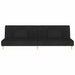 Canapea extensibilă cu 2 locuri, 2 perne, negru, textil - WALTI WALTI
