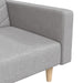 Canapea extensibilă cu 2 locuri, 2 perne, gri deschis, textil - WALTI WALTI