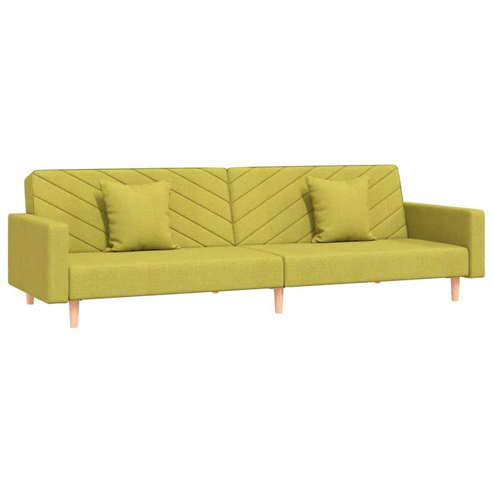 Canapea extensibilă cu 2 locuri, 2 perne, verde, textil - WALTI WALTI