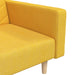 Canapea extensibilă cu 2 locuri, 2 perne, galben, textil - WALTI WALTI