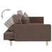 Canapea extensibilă cu 2 locuri, 2 perne, gri taupe, textil - WALTI WALTI