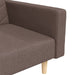 Canapea extensibilă cu 2 locuri, 2 perne, gri taupe, textil - WALTI WALTI