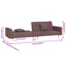 Canapea extensibilă cu 2 locuri, 2 perne, gri taupe, textil - WALTI WALTI
