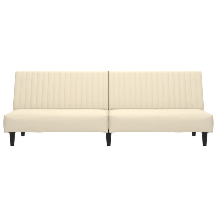 Canapea extensibilă cu 2 locuri, crem, catifea - WALTI WALTI