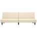Canapea extensibilă cu 2 locuri, crem, catifea - WALTI WALTI