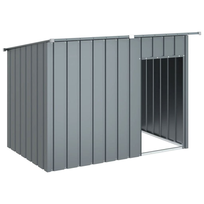 Cușcă câine cu acoperiș antracit 153x91x110 cm oțel galvanizat - WALTI WALTI