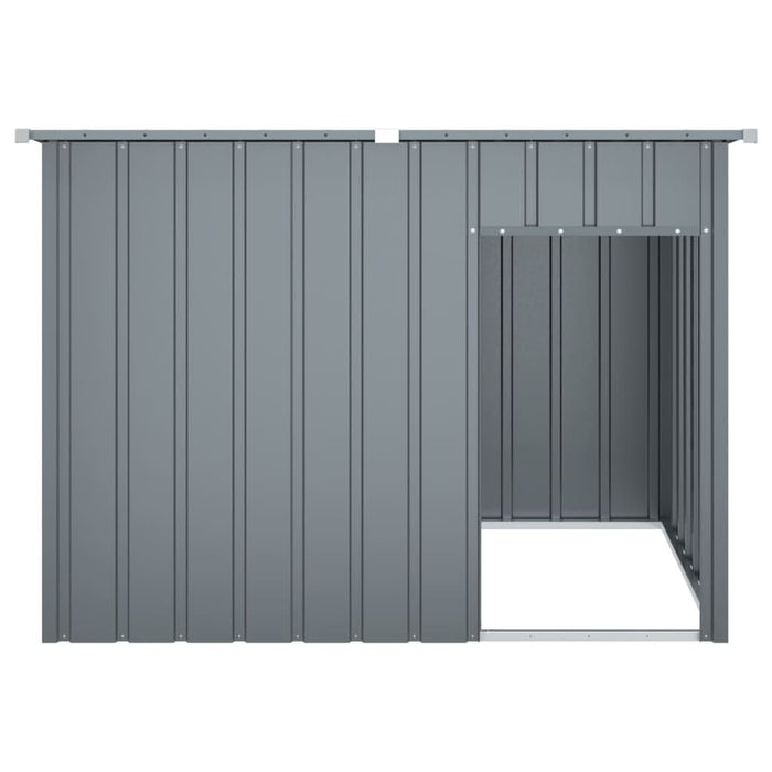 Cușcă câine cu acoperiș antracit 153x91x110 cm oțel galvanizat - WALTI WALTI